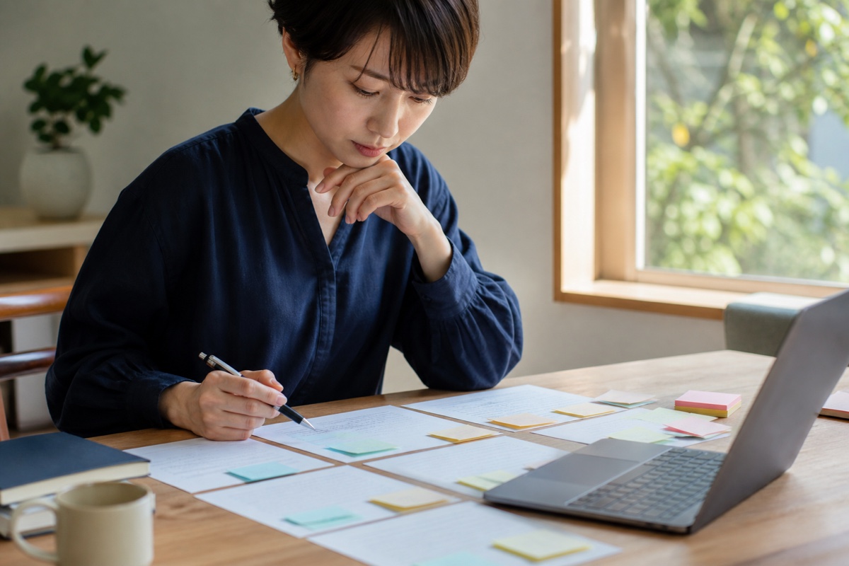 AIで文章を作る方法｜構成・下書き・推敲の5ステップの解説記事サムネイル